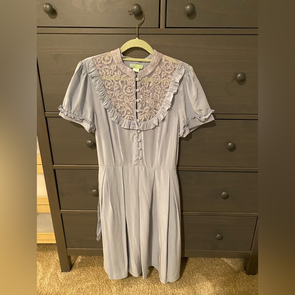 Silk and lace dress from Anthropologie